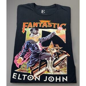 Elton John Captain Fantastic Album T-shirt Unisex Medium Official